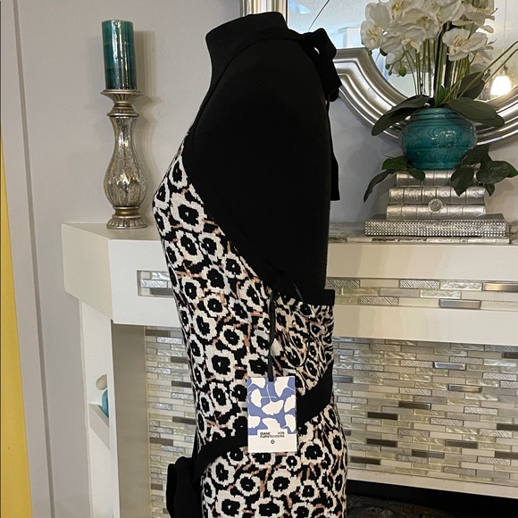 NWT Diane Von Furstenberg For Target Poppy Sweater knit halter tie back size XL - Picture 3 of 7